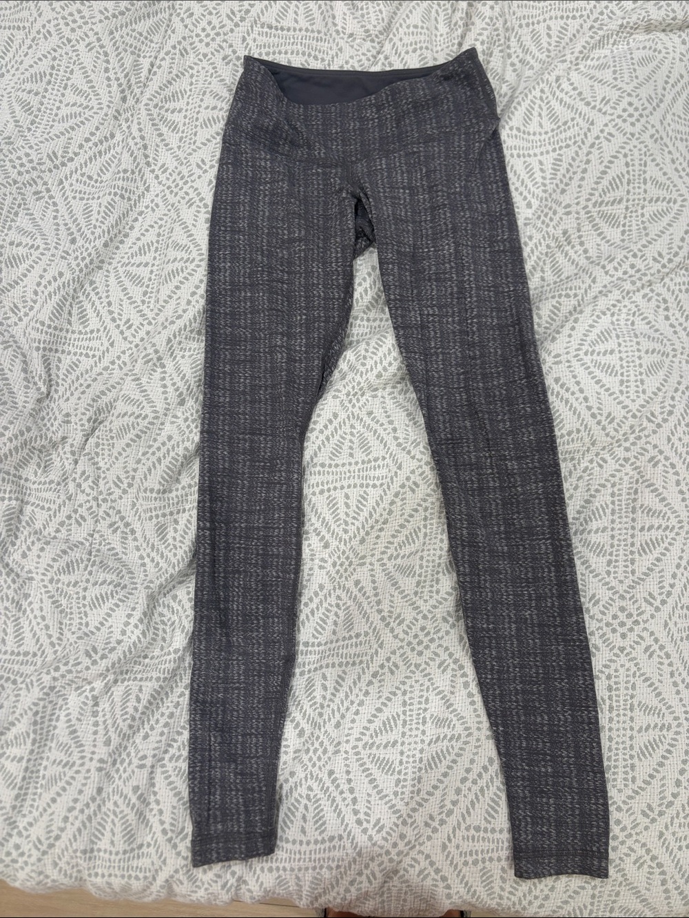 lululemon athletica VINTAGE Heathered Herringbone Charcoal Gray wunder unders